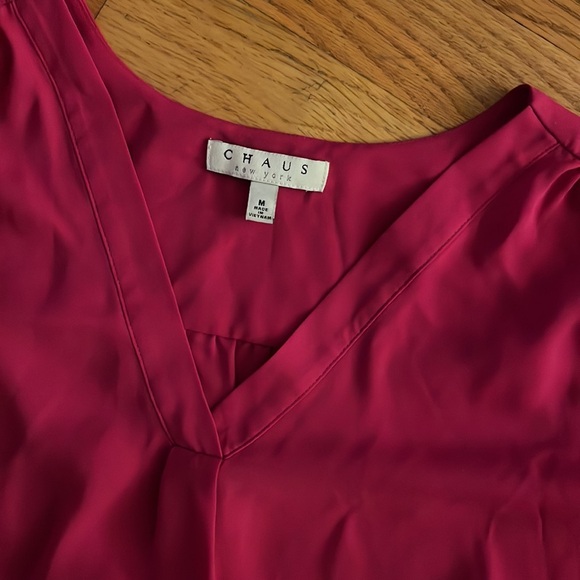 Chaus Tops - Pretty pink blouse with waist elastic size M Chaus